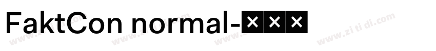 FaktCon normal字体转换